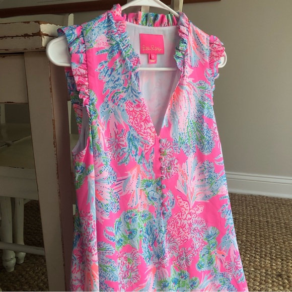 New: Lilly Pulitzer Callie Shift Dress in Prosecco Pink Seaing Things. Size 4 - Picture 7 of 15